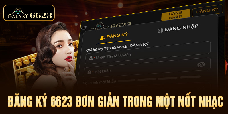 Đăng ký 6623 đơn giản trong một nốt nhạc